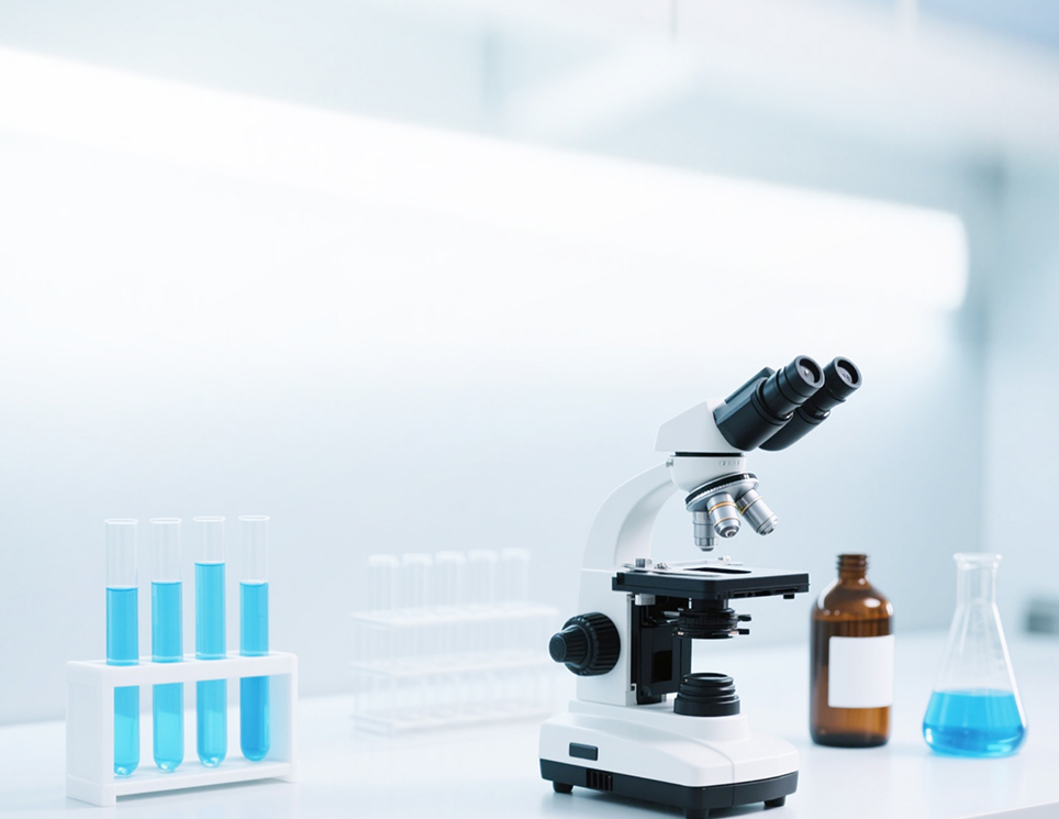 Laboratory microscope and reagents